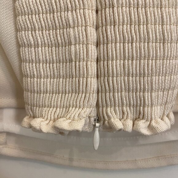 Reformation Melanie Top in Ivory/Black, Like New - Picture 6 of 10